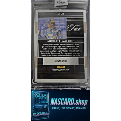 2025 Panini Turn Four #29 Michael Waltrip Gold #/10