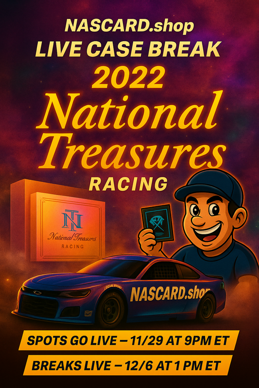 December 6, 2025 - 2022 National Treasures Racing Sealed Case - Pick Your Driver