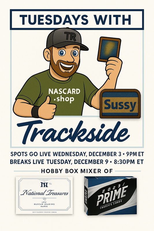 Tuesdays with Trackside! 3 Hobby Box Mixer (2 24 NT + 1 23 PRIME) - Pick Your Driver - December 9, 2025