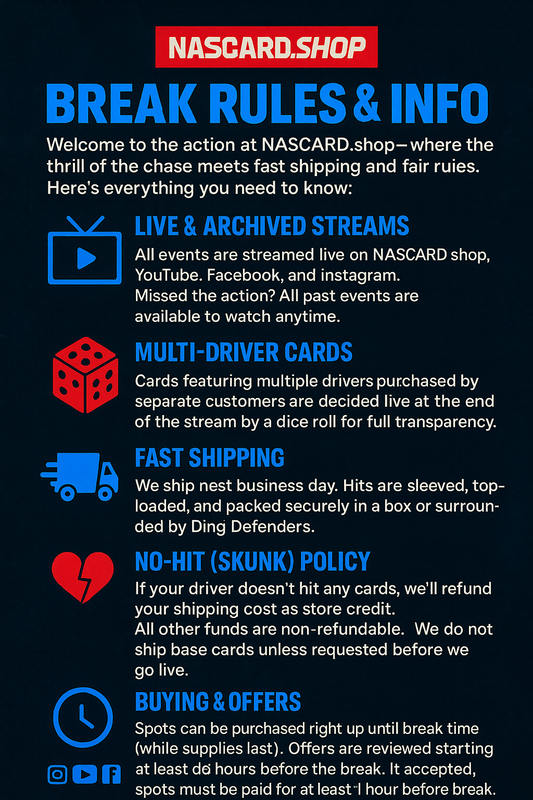 December 6, 2025 - 2022 National Treasures Racing Sealed Case - Pick Your Driver