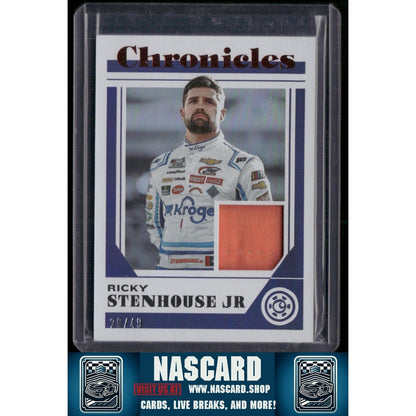 2023 Panini Chronicles #CS-RS Ricky Stenhouse Jr. Chronicles Swatches Red - NASCARD.shop