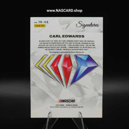 2023 National Treasures NASCAR 75th Anniversary Signatures Carl Edwards
