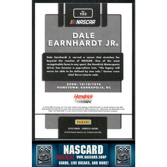 2018 Panini Donruss NASCAR - Legends Buy Back Autographs Dale Earnhardt Jr. 3/5