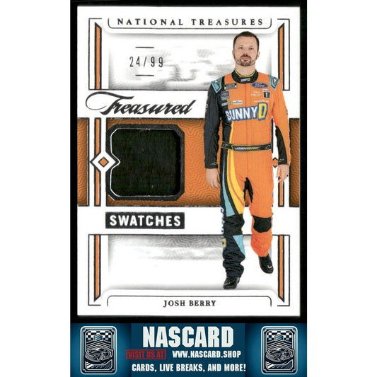 2024 National Treasures Treasured Swatches Josh Berry /99
