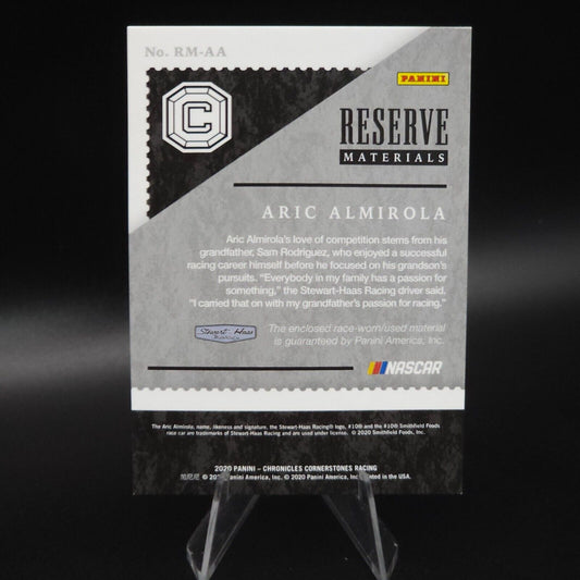 2020 Panini Chronicles - Reserve Materials Aric Almirola #RM-AA /49 NASCARD.shop