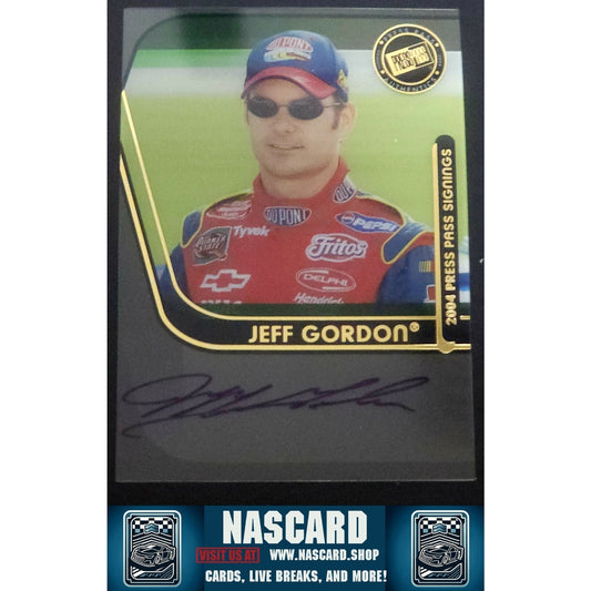 2004 Press Pass Signings Vault Authentic Autograph Jeff Gordon (AU)