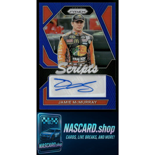2024 Panini Prizm #S-JMY Jamie McMurray Scripts Blue - NASCARD.shop