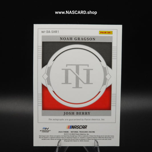 2024 National Treasures Dual Autographs Noah Gragson Josh Berry /99