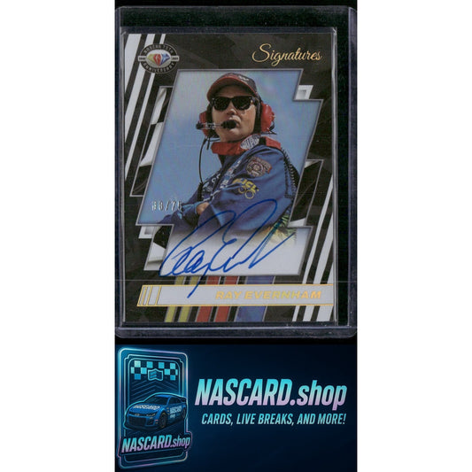 2023 National Treasures Ray Evernham 75th Anniversary Signatures Holo #/75