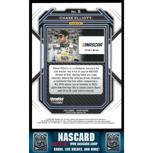 2023 Panini Prizm - Chase Elliott #5 White Sparkle Prizm