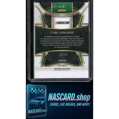 2024 Panini Select #281 Carl Edwards Gold Prizms #/10