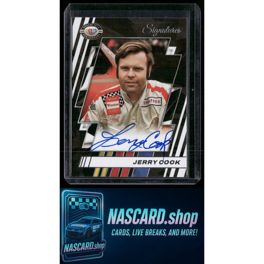 2023 Panini Prime #75-JC Jerry Cook NASCAR 75th Anniversary Signatures