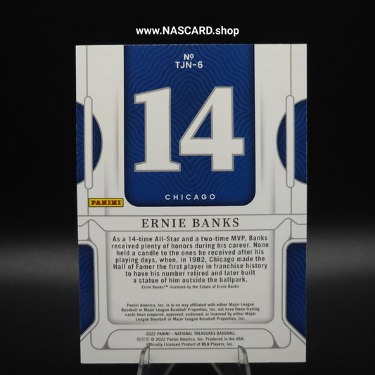 2023 National Treasures Baseball Treasured Jersey Numbers Ernie Banks /14