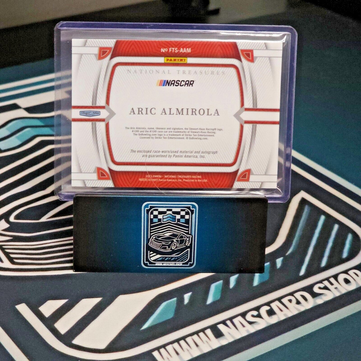 2023 National Treasures Firesuit Treasures Signatures #FTS-AAM Aric Almirola /99