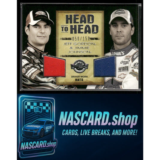 2010 Wheels Main Event Jeff Gordon Jimmie Johnson Head to Head #/150 - NASCARD.shop