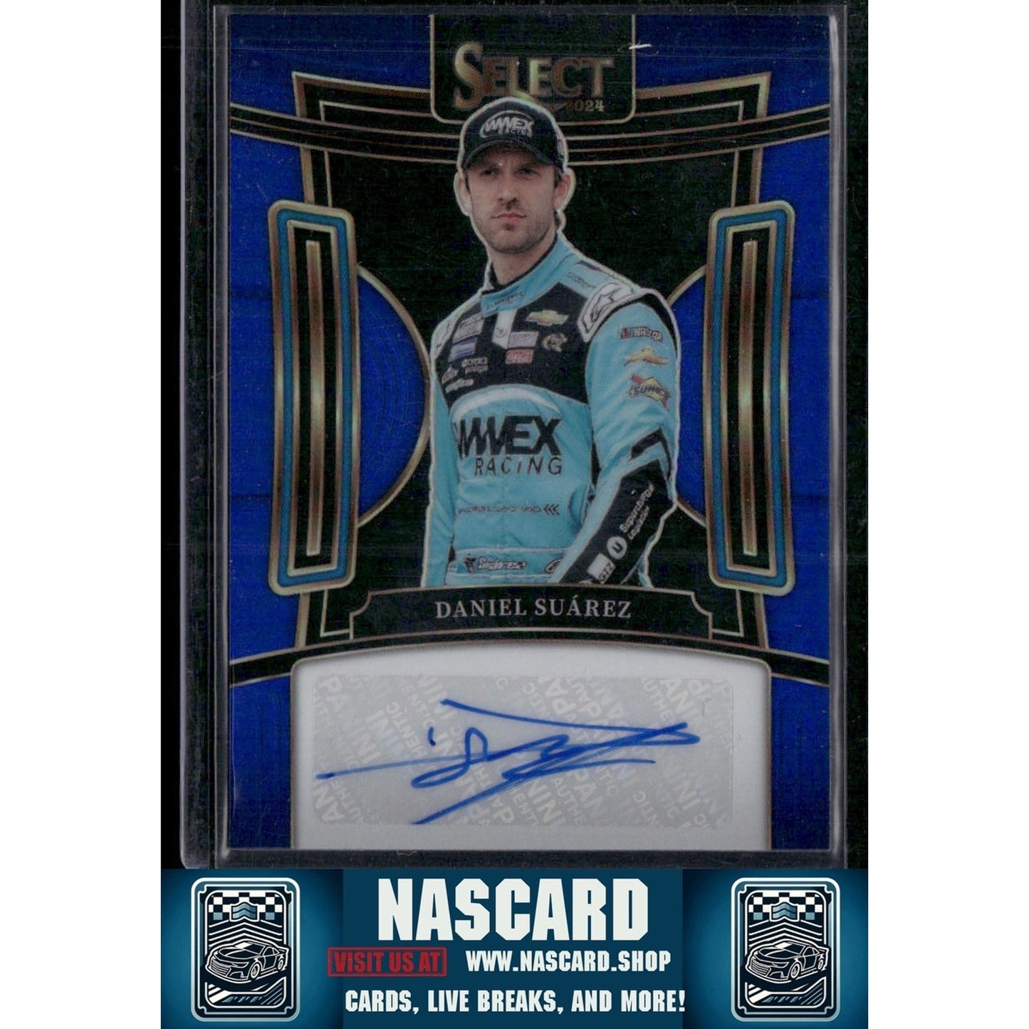 2024 Panini Select #S-DSZ Daniel Suarez Signatures Blue Prizms #/99