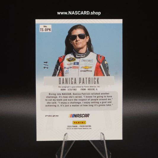 2024 Panini Prizm Danica Patrick Blue Shimmer 2/4