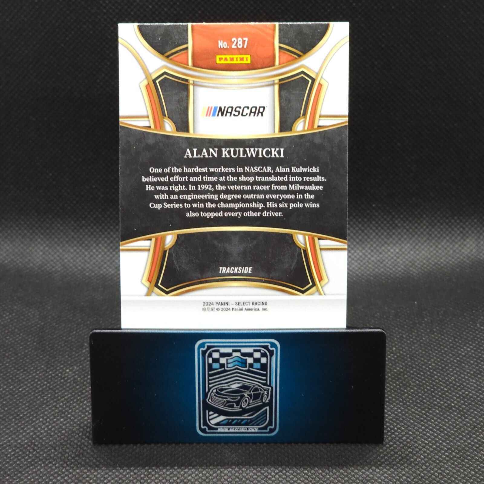 2024 Panini Select Racing Trackside #287 Alan Kulwicki SSP RARE - NASCARD.shop
