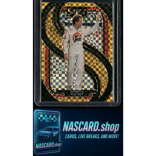 2025 Select Racing #278 Darrell Waltrip Trackside Power Plaid Gold Prizms #/13 - NASCARD.shop