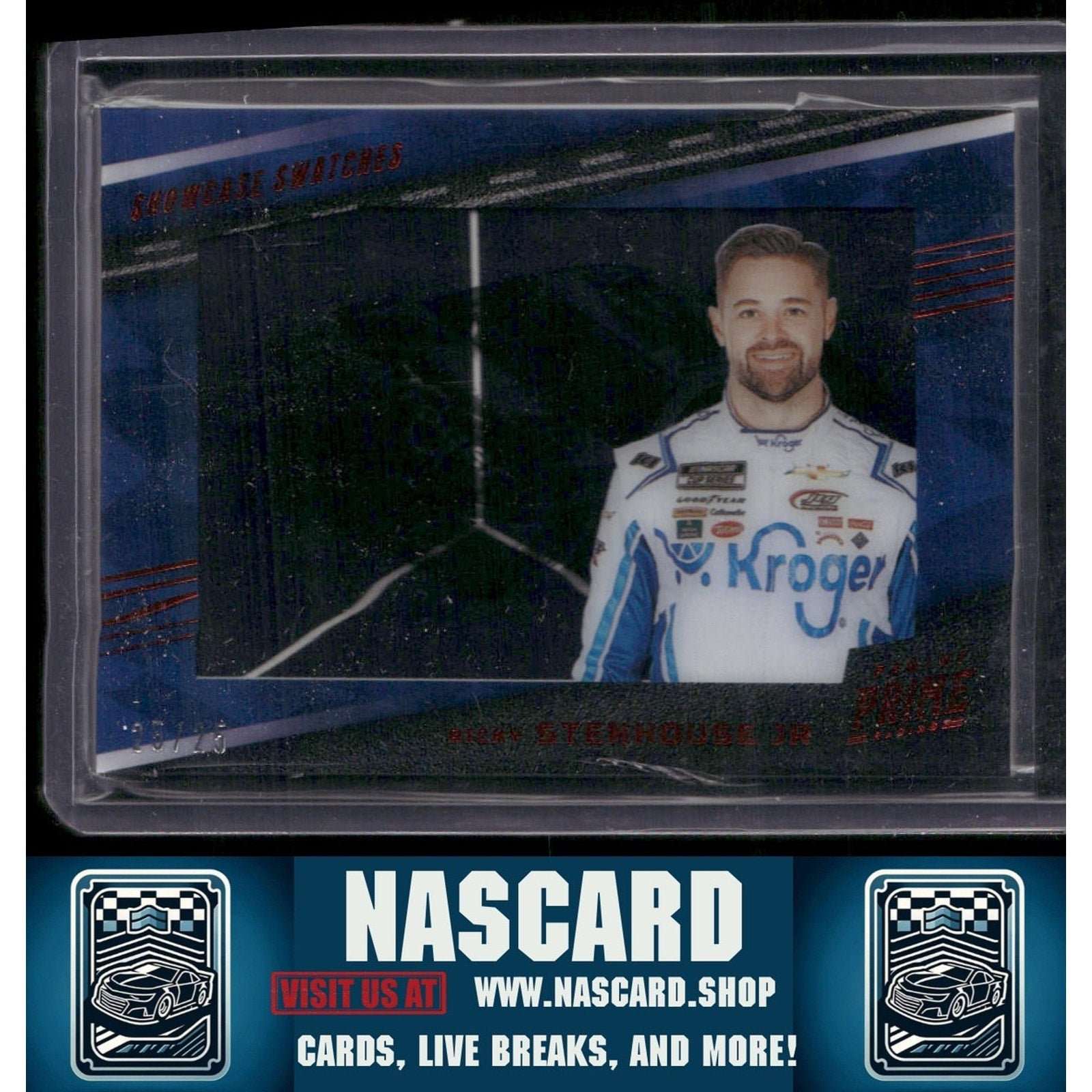 2023 Panini Prime #SHO-RSJ Ricky Stenhouse Jr. Showcase Swatches Red - NASCARD.shop