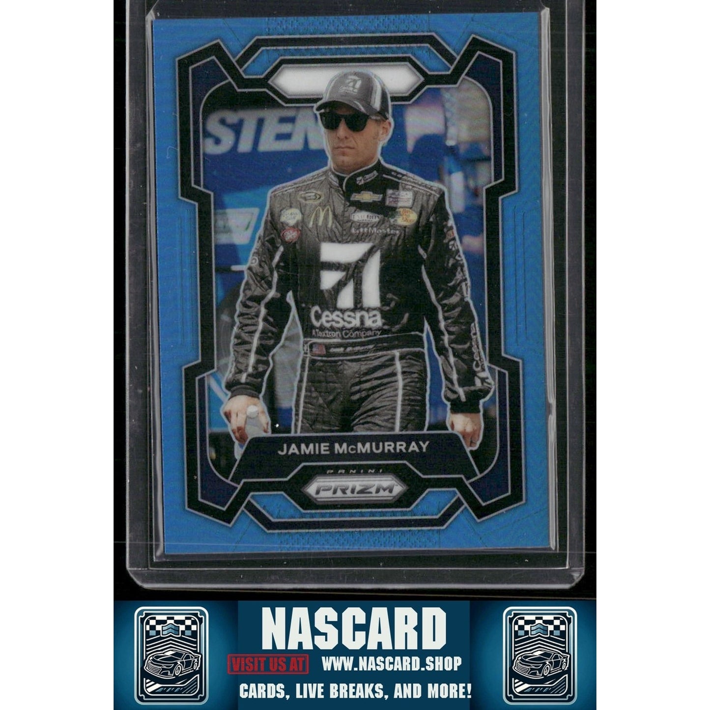 2024 Panini Prizm #46 Jamie McMurray Carolina Blue #/49 - NASCARD.shop