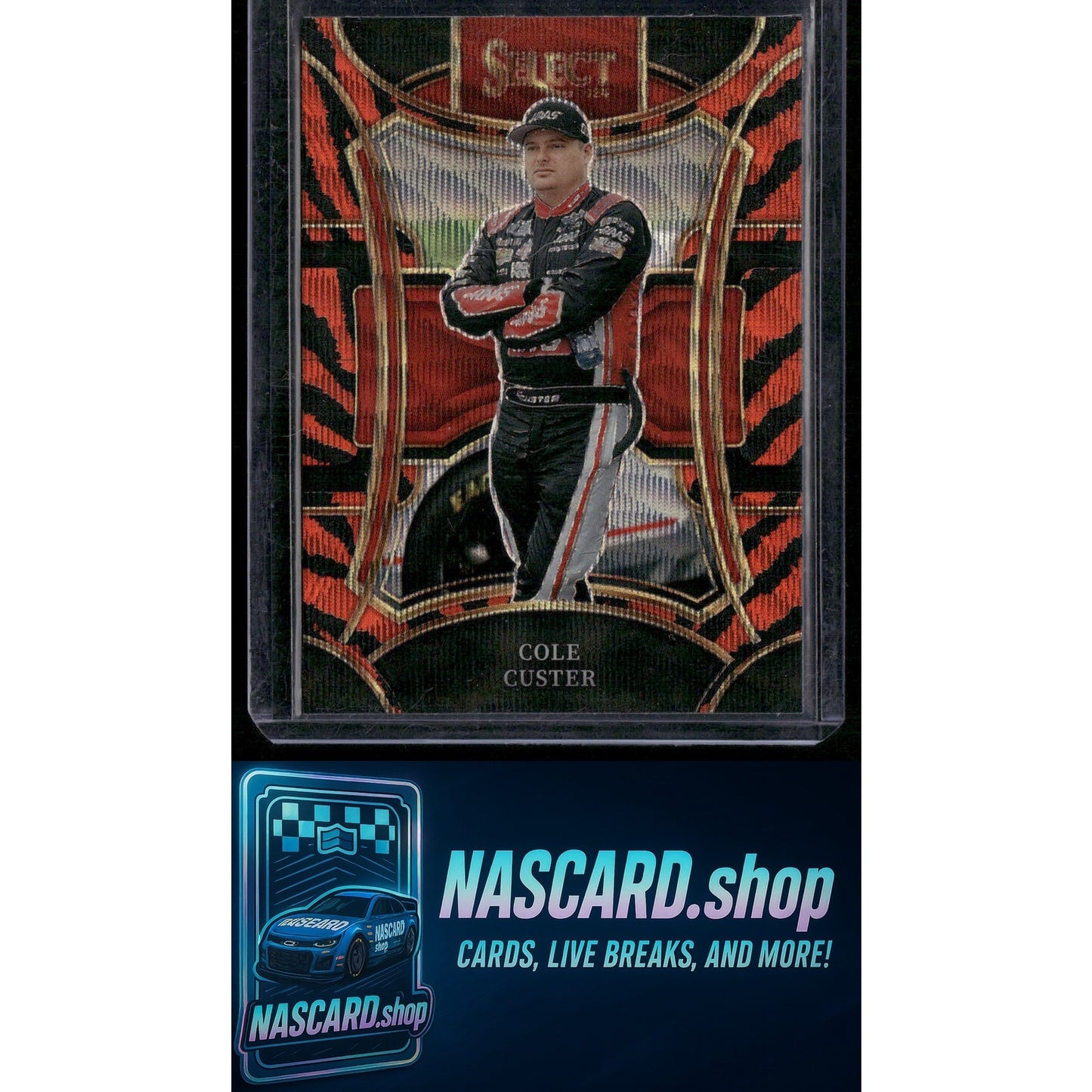 2024 Panini Select Trackside #235 Cole Custer Tiger Prizms