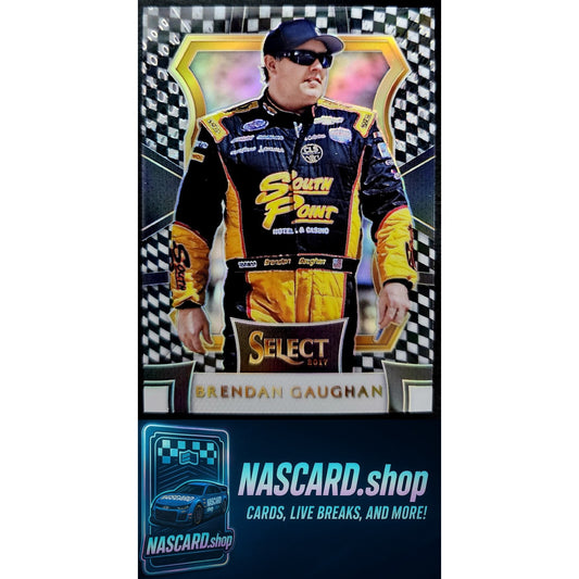 2017 Panini Select Grandstand #100 Brendan Gaughan Checkered Flag Prizms #1/1