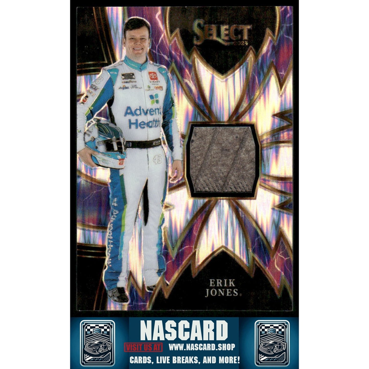 2024 Panini Select #S-EJN Erik Jones Sparks Flash Prizms - NASCARD.shop