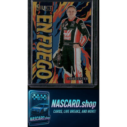 2024 Panini Select #30 Cole Custer En Fuego Gold Prizms #/10