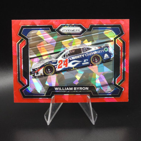 2024 Panini Prizm - Rides Red Cracked Ice #95 William Byron