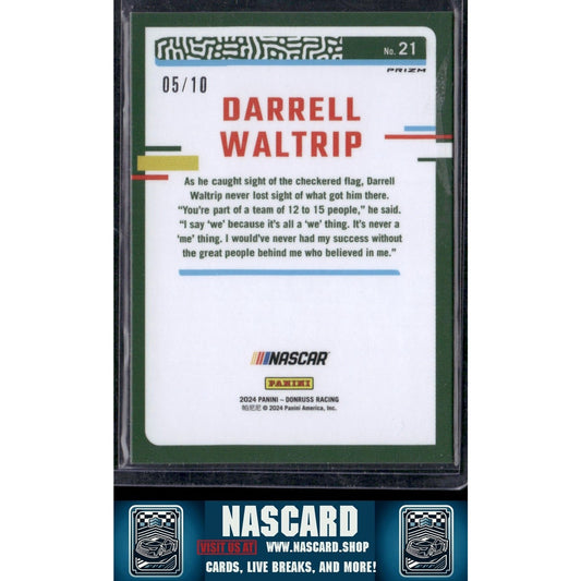 2024 Donruss #21 Darrell Waltrip Optic Gold #/10