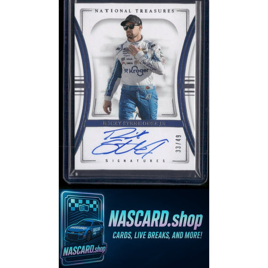 2024 Panini National Treasures #S-RSJ Ricky Stenhouse Jr Signatures #/49 - NASCARD.shop