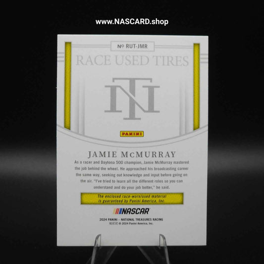 2024 National Treasures Race Used Tires Holo Silver Jamie McMurray /25 - NASCARD.shop
