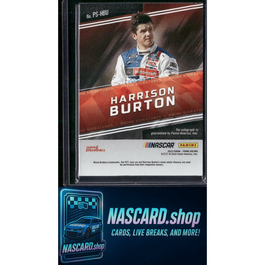 2024 National Treasure Harrison Burton 2023 Prime Signatures #/99 - NASCARD.shop