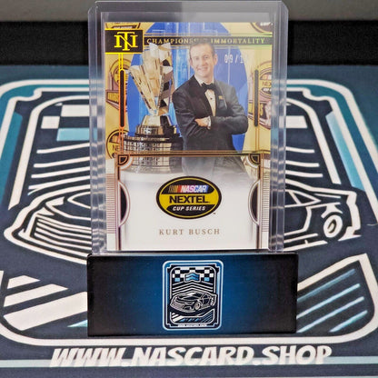 2023 National Treasures Racing Championship Immortality Holo Gold Kurt Busch /10
