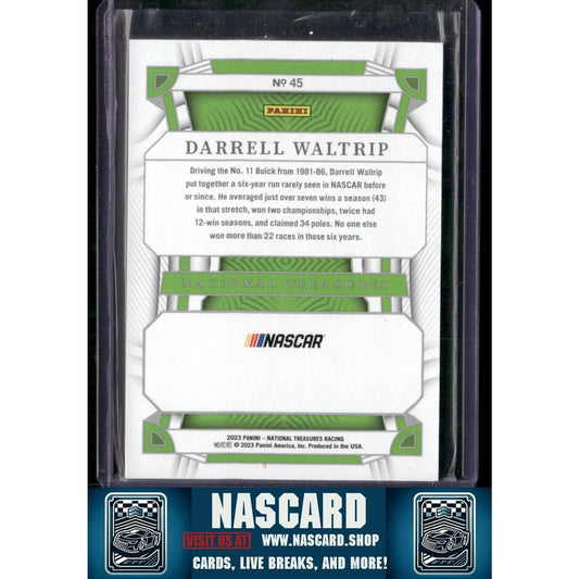 2023 National Treasures Diamond Anniversary Darrell Waltrip Stars Stripes /13