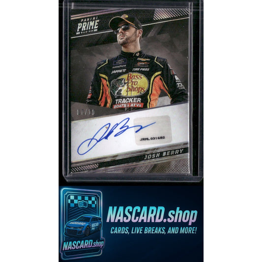 2023 Panini Prime #PS-JBR Josh Berry Prime Signatures Holo Silver #/10 - NASCARD.shop