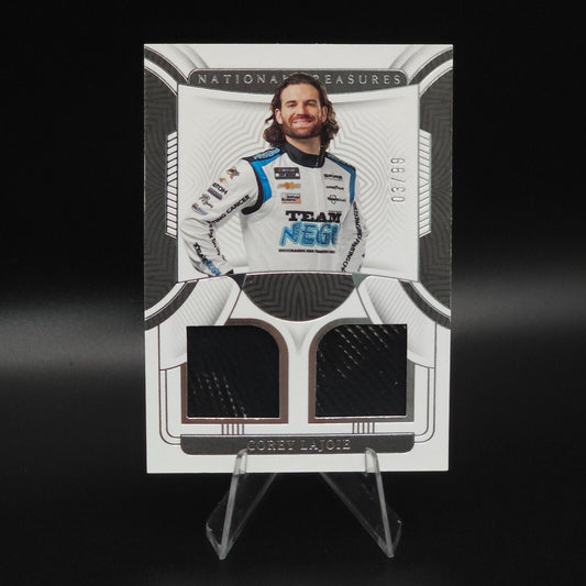 2023 Panini National Treasures - Dual Race Used Corey LaJoie #DRU-CLJ Tires /99 NASCARD.shop