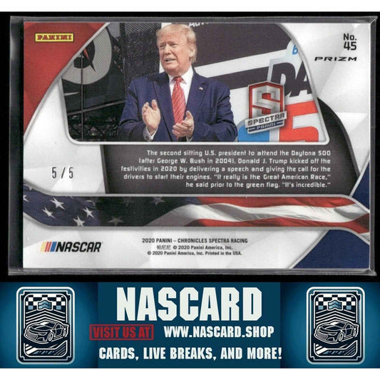 2020 Chronicles Spectra Presidential Collection Donald Trump Emerald Pulsar 5/5 - NASCARD.shop