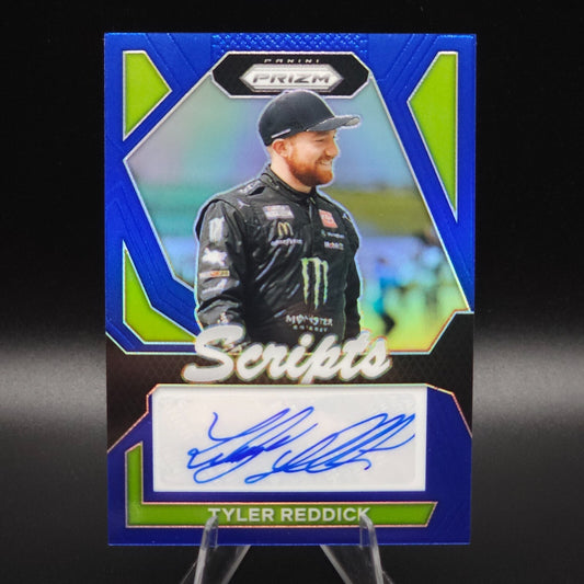 2024 Panini Prizm Racing Scripts Blue Prizm Tyler Reddick 46/49 - NASCARD.shop