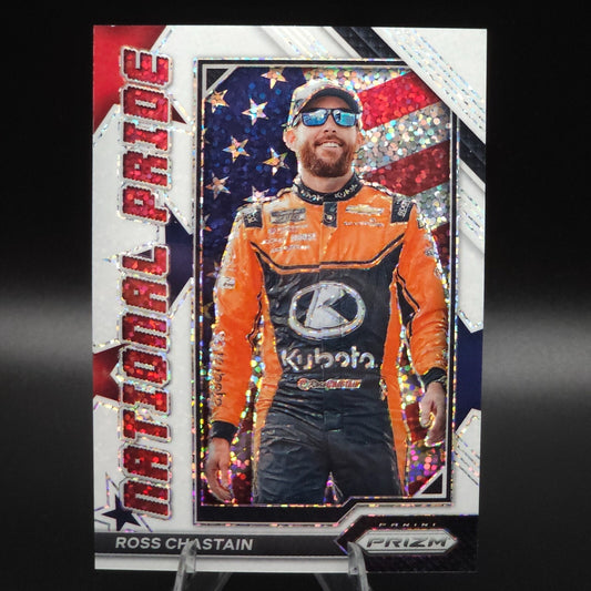 2023 Panini Prizm - National Pride Ross Chastain #NP4 White Sparkle Prizm