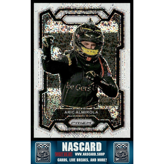 2024 Panini Prizm - Aric Almirola #93 White Sparkle Prizm