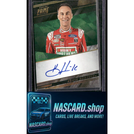 2023 Panini Prime #PS-KHK Kevin Harvick Prime Signatures Holo Gold #/15 - NASCARD.shop