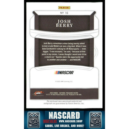 2023 National Treasures Colossal Material Signatures Josh Berry 21/49