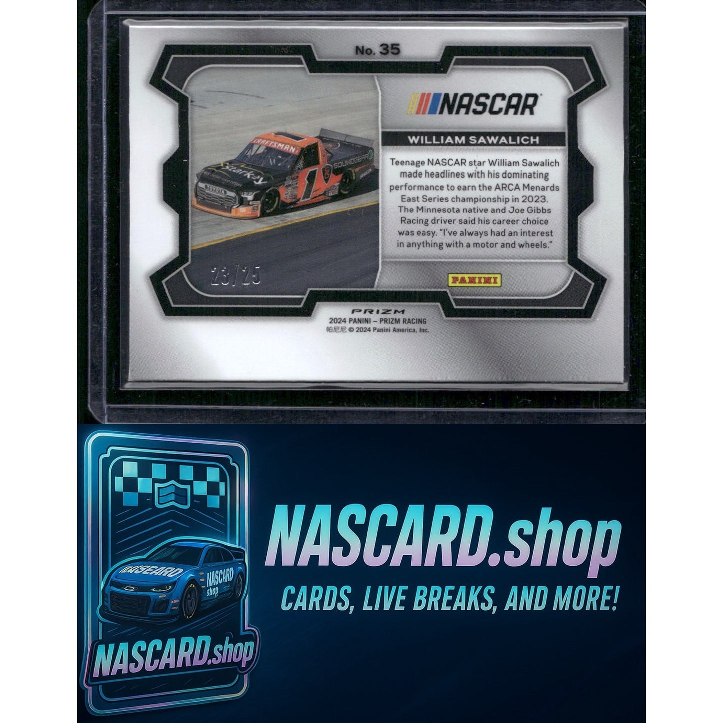 2024 Panini Prizm #35 William Sawalich Mojo - NASCARD.shop