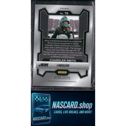 2024 Panini Prizm #78 Chandler Smith White Sparkle