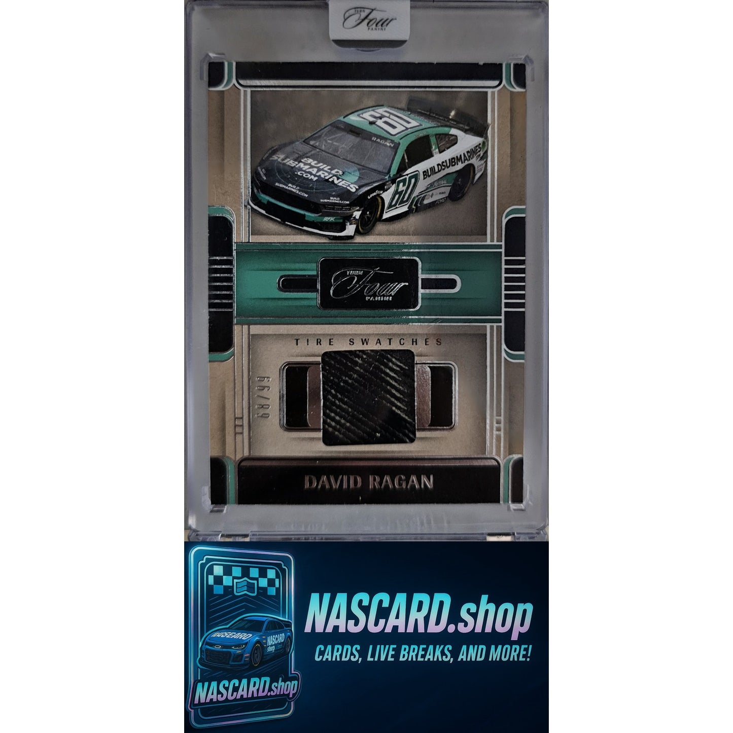 2025 Panini Turn Four #TS-DRG David Ragan Tire Swatches #/99