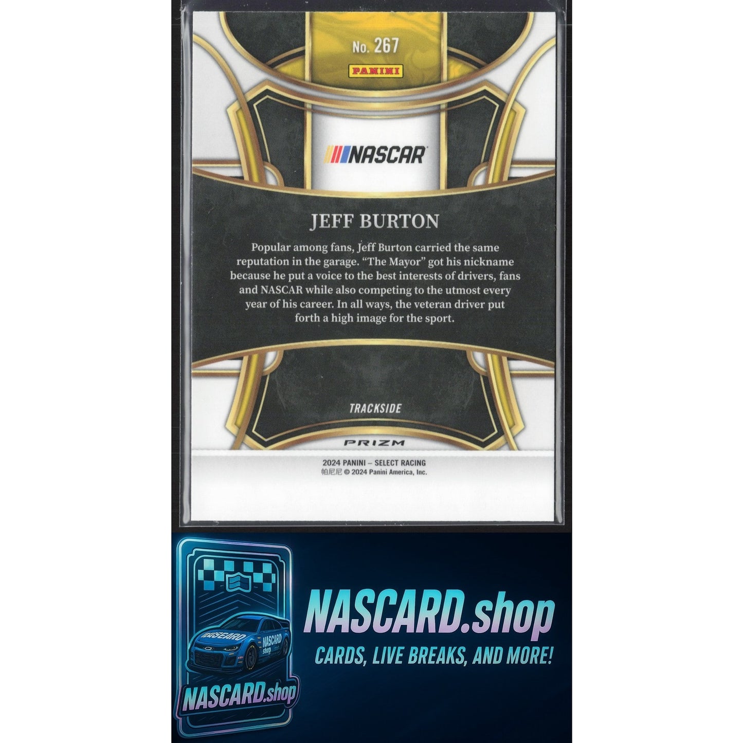 2024 Panini Select #267 Jeff Burton Zebra Prizms
