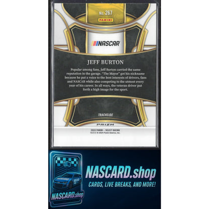 2024 Panini Select #267 Jeff Burton Zebra Prizms
