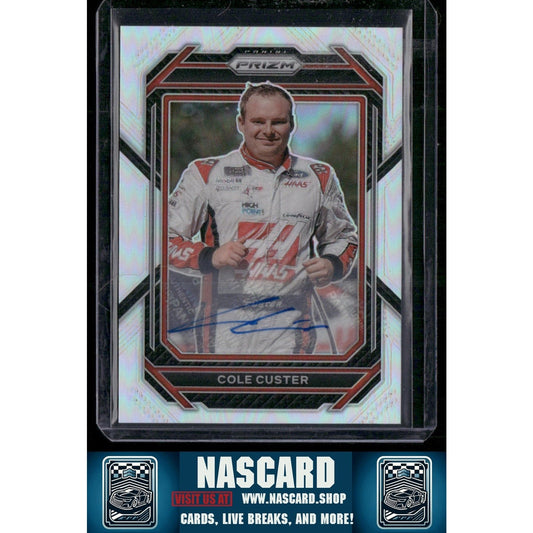 2023 Panini Prizm #70 Cole Custer Silver Prizm Signatures